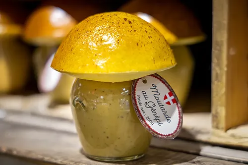 Moutarde au Génépi de Savoie en vente à la boutique d'Annecy
